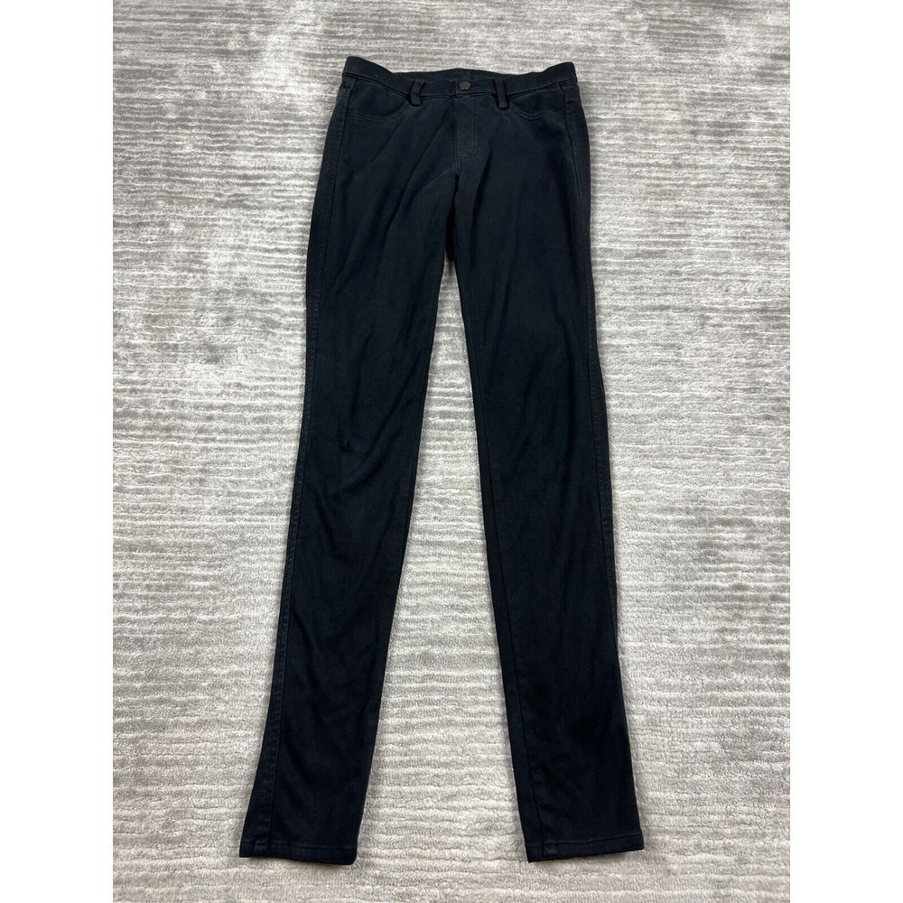 Uniqlo Jean Leggings Womens XS Black Denim Dark‎ Wash Pull On
